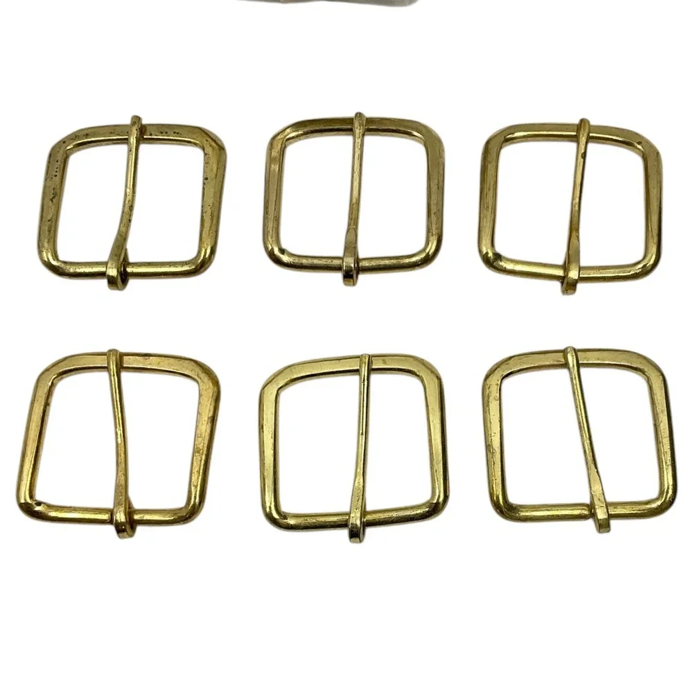 Heel Bar Buckle 1  1/2 Strap 38mm 25 Pack Antique Brass Tone Belt Buckle Crafter